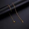 Chains Classical 1.3mm Wide O Shape Rolo Link Necklace Stainless Steel Choker For Women Pendant DIY Jewelry Wholesale