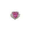 5 Carat Pink Heart Moissanite Ring - Elegant Fancy Pink Diamond, Popular European & American Fashion Series