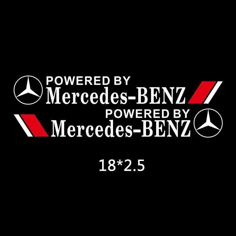

GLC GLB 2pcs Car Window Body Trunk Stickers Decoration Badge Accessories For Mercedes Benz AMG W206 W204 W205 W212 W213 W221 W2