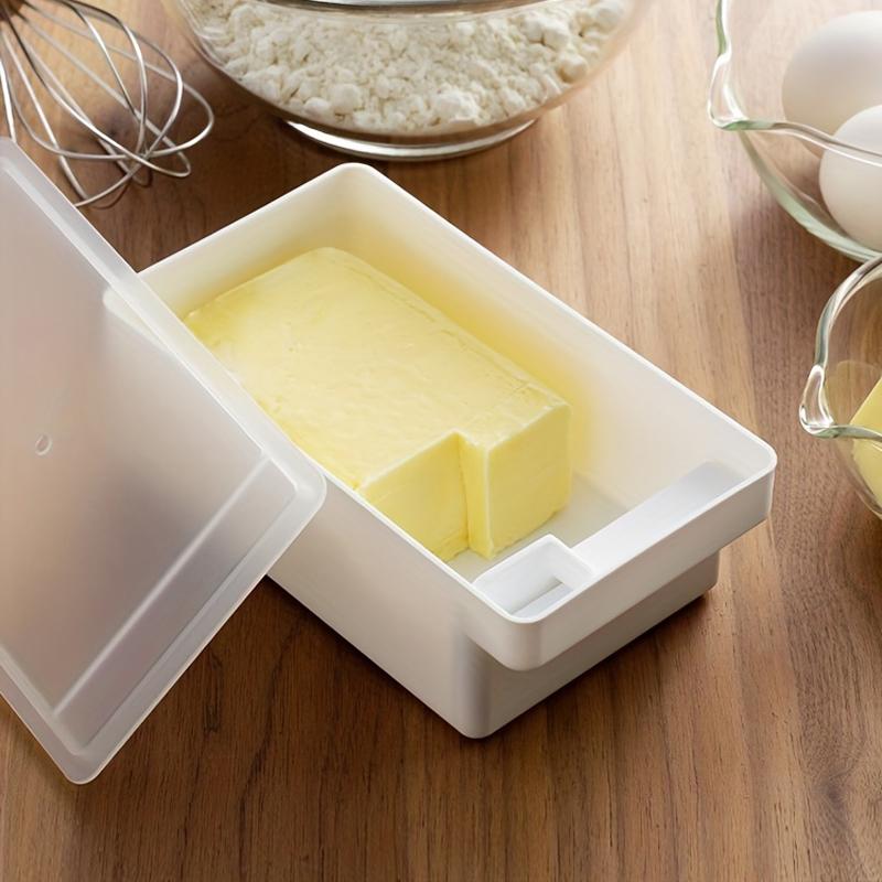 Butter & Cheese Storage Box with Cutter - Airtight Container for Freshness, Space-saving Design, Easy To Clean