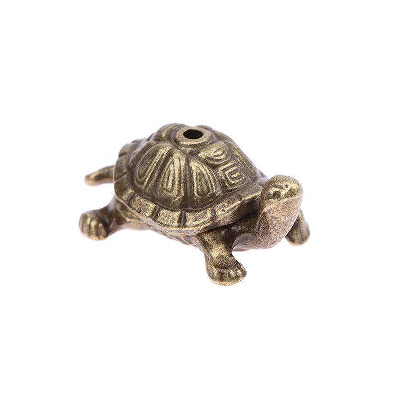 Minature Elephant Tortoise Dog Figurines Tea Pet Table Ornament Decorations Metal Animal Crafts Home Decor Living Room