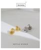 Korean Minimalist Metal Heart Stud Earrings - Light Luxury Design
