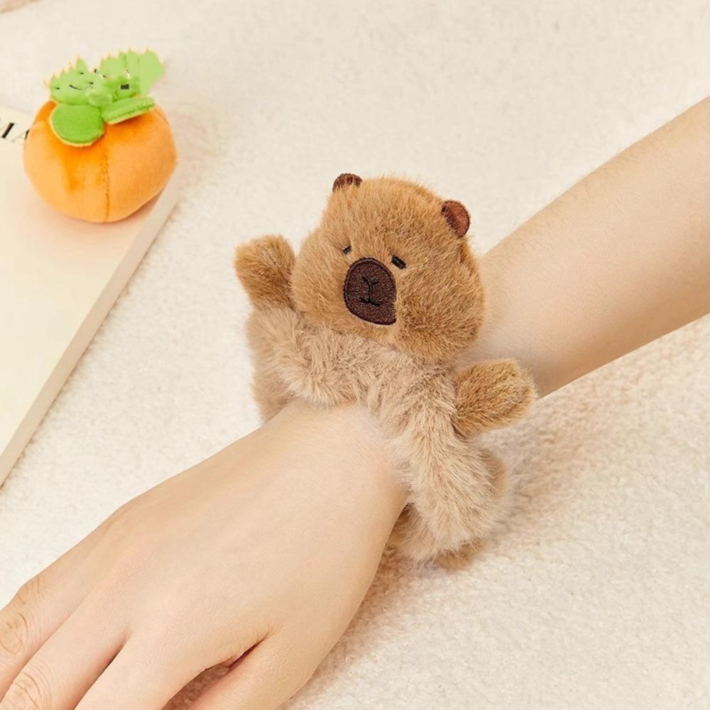 Elastic Hair Claw Clip Girly Heart Hair Rope Cute Capybara Hair Accessories  for Women Girl