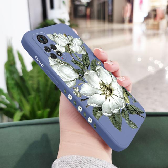 Etui na telefon z dzikimi kwiatami do Xiaomi Redmi Note 12 11 11S 11T 10 10A 10T 10S 9T 9 8 7 Pro Plus 10C 9A 9C 9T 4G 5G okładka