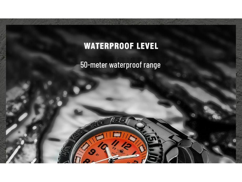 ADDIESDIVE Herren Sport Wasserdichte Quarz-Uhr mit Leuchtendem Zifferblatt.