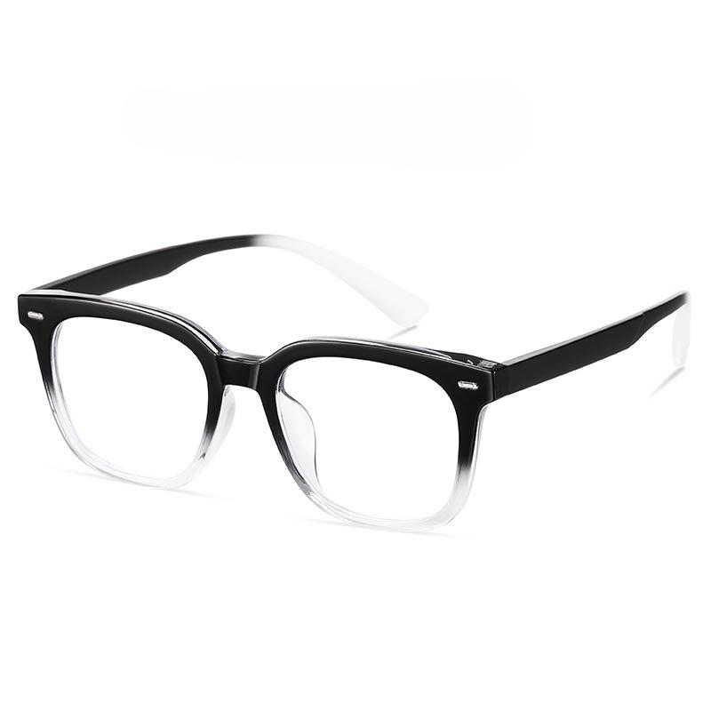 Retro Minimalist TR90 Full-frame Flat Mirror Korean Plain Thin Irregular Frame Anti-blue Optical Mirror