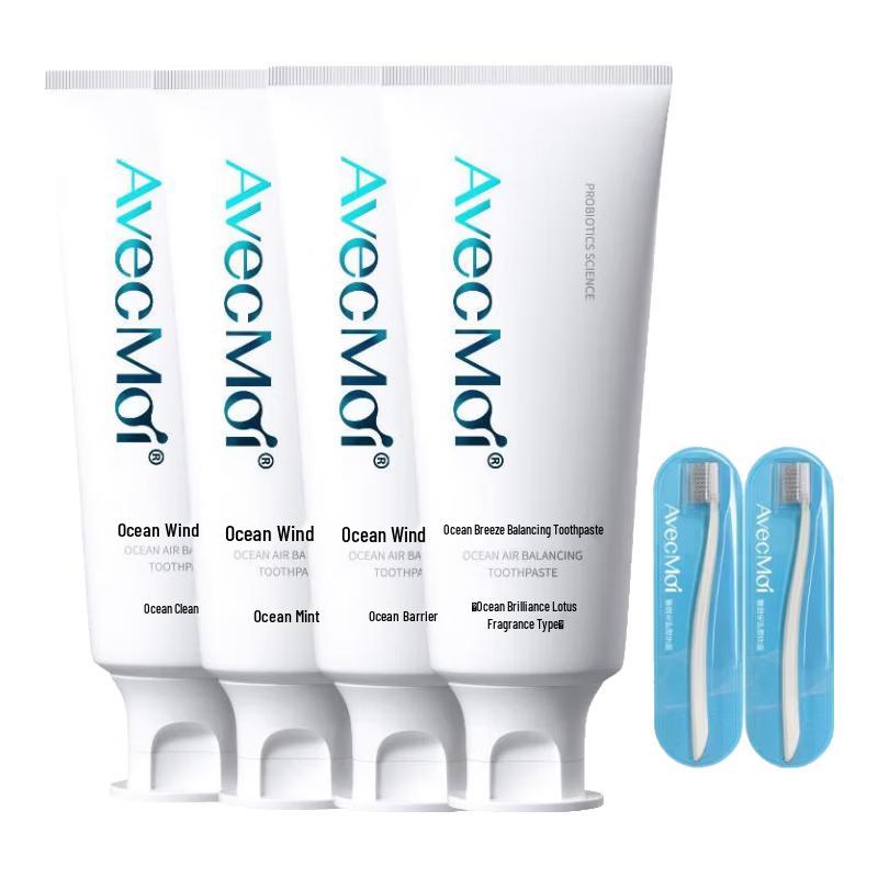 

Avec Moi Ocean Wind Probiotic Toothpaste & Brush Set