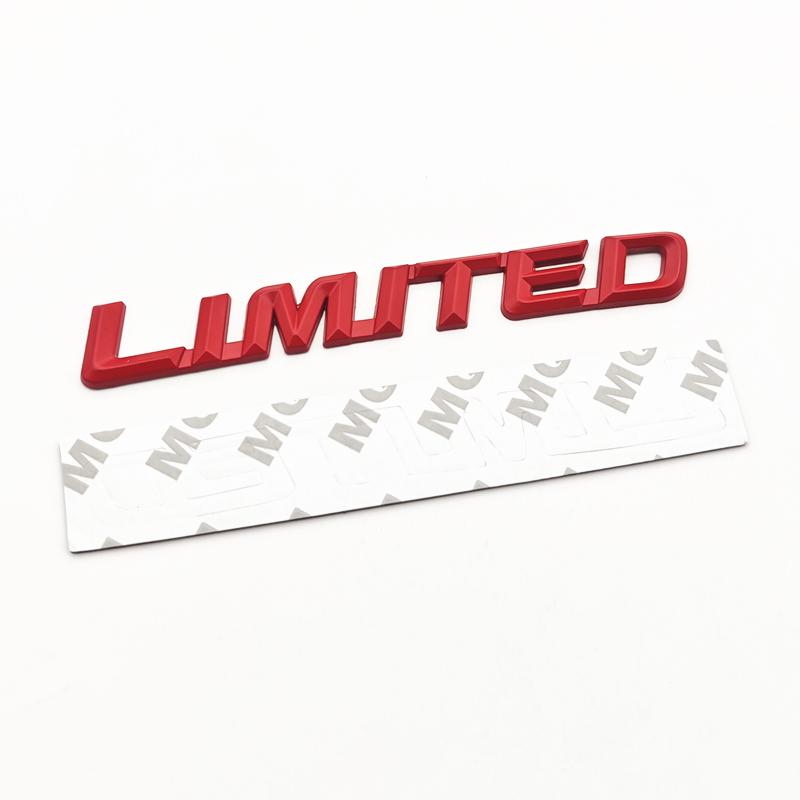 

3D Metal Letters Logo Limited Emblem Car Fender Badge Rear Trunk Sticker for Toyota Highlander Jeep Limited Sticker Accessories
