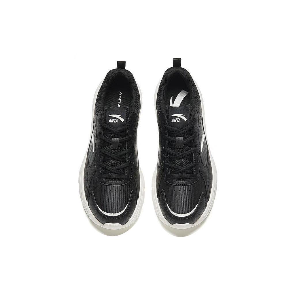 Anta Abrasion Resistant Low Top Running Shoes Women's Black 922345580-6