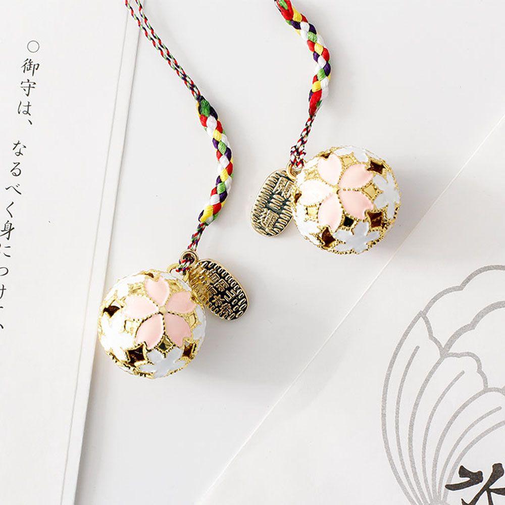 Cherry Blossoms Fashion Guardian Bell Charm Sakura Keychain Accessories Key ring Jewelry