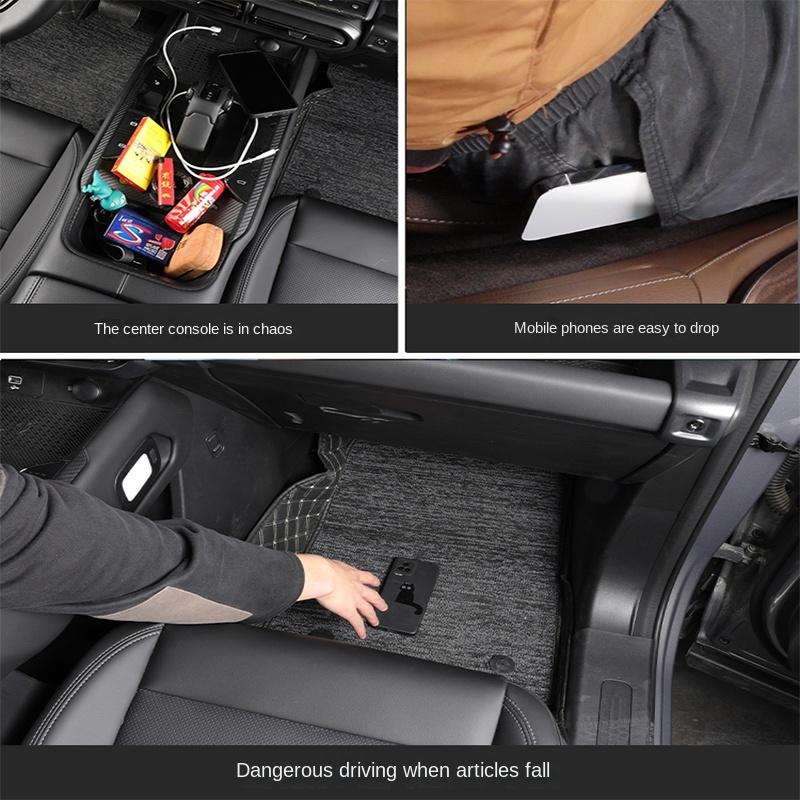 Car Seat Side Gap Filler Storage Box Wallet Keys Card Cup Phone Organizer Bag For BMW X5 G05 X6 G06 X7 G07 2019~2025 Accessories