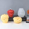Halloween Skull Pumpkin Silicone Candle Mold 3D Monster Pumpkin Gypsum Handicraft Resin Mold DIY Soap Chocolate Baking Tools