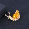 1 stk Charme Sød Snegl Broche Kreativ Personlighed Pin Mode Trend Smykke Accessories Fest Fødselsdag Festival Gave Souvenir