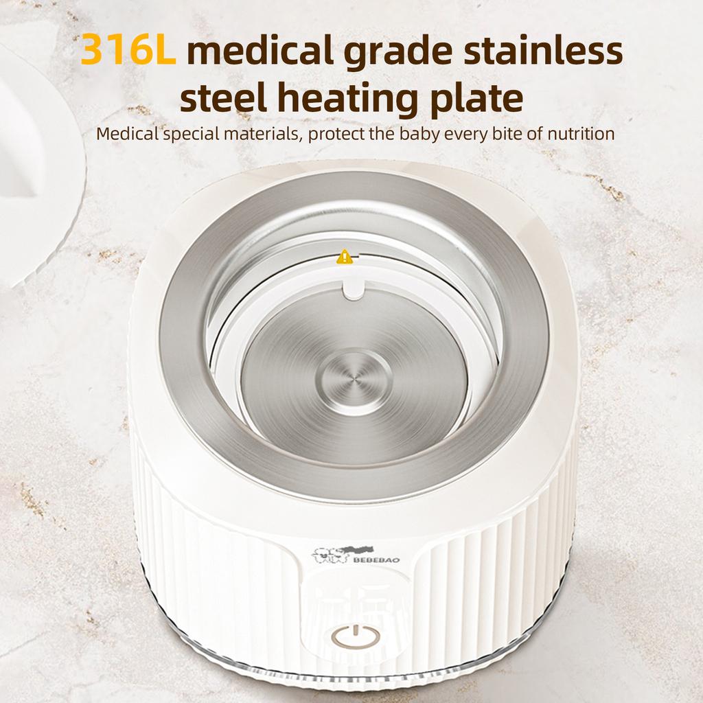BEBEBAO YH-N01 Portable Baby Milk Bottle Warmer Wireless Milk Heater 4 Levels Temperature