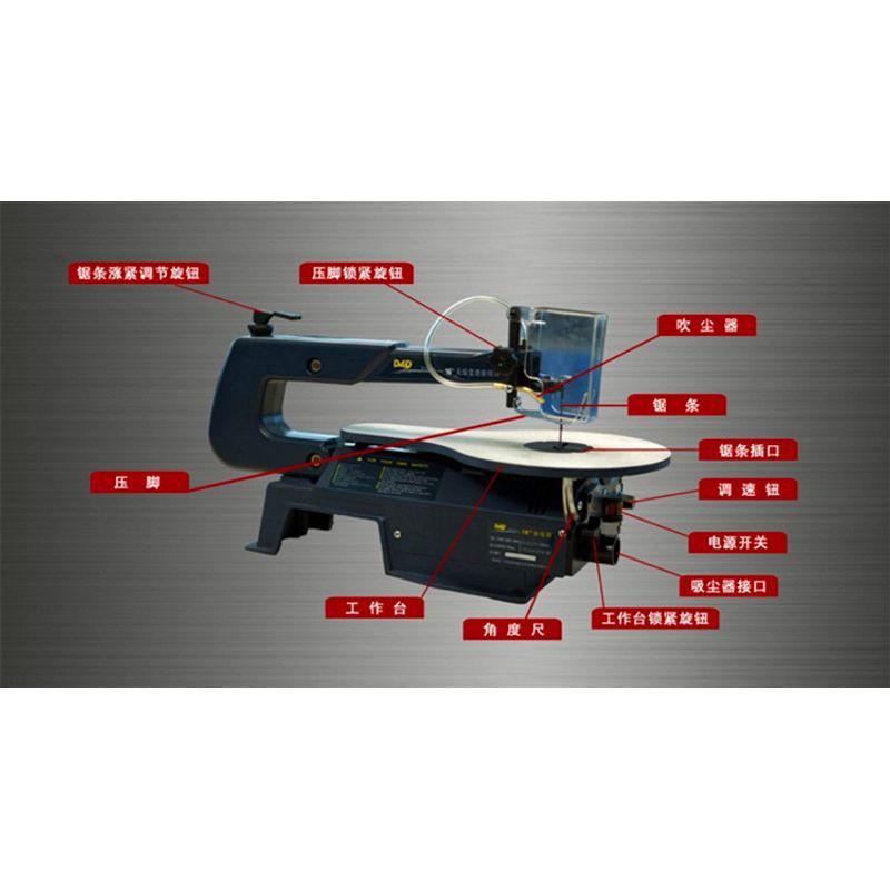 

Diendi Scroll Saw Carved Saw Desktop Pull Saw Wire Saw Machine Stepless Speed Control Wire Saw Cutting Machine Domestic saw blade 10 width 2.8mm
