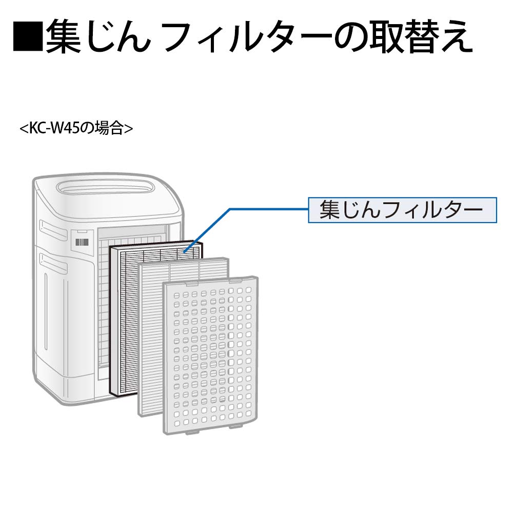 Genuine Sharp Air Purifier Dust Collection Antibacterial HEPA Filter [SHARP Product] Filter, FZ-W45HF
