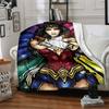 1ks deka Wonder Woman Polyesterové vlákno, Celoroční pohodlí na pohovku, postel, do kanceláře, auta, na kempování, Ideální domácí dekorace a dárek, Pohodlí v kanceláři