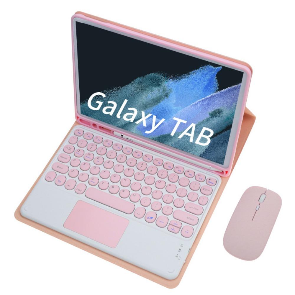 Leather Keyboard Case for Samsung S9 A9+ Tablet with Bluetooth Touch Keyboard Mouse Set