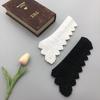 LHY Elegant Detachable Polyester Lace Beaded Fake Collar Shirt Accessory for Women Blouse Half Shirt