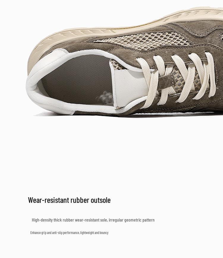 Men's Lightweight Versatile Mesh Low-Top Casual Shoes: Fashionable, Breathable, Outdoor-Friendly