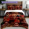 3pcs Duvet Cover Set (1*Duvet Cover + 2*Pillowcase, Without Core), Harley Quinn Joker Print Bedding Set, Bedroom Decor, All‑Season, Birthday Gift