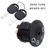 Universal Ignition Switches with Key for Zero Turn Mowers 3 Position 5 Terminal Power Switches Replacement Switches