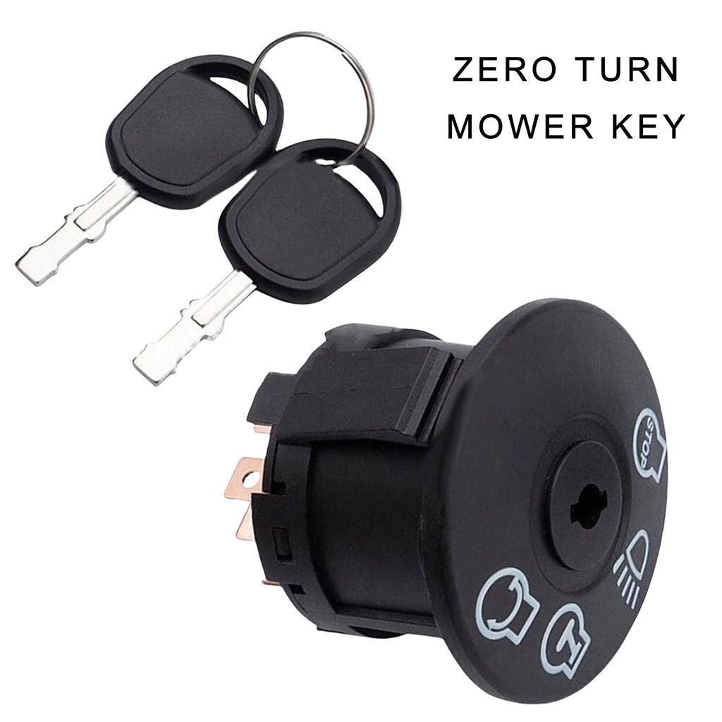 Universal Ignition Switches with Key for Zero Turn Mowers 3 Position 5 Terminal Power Switches Replacement Switches