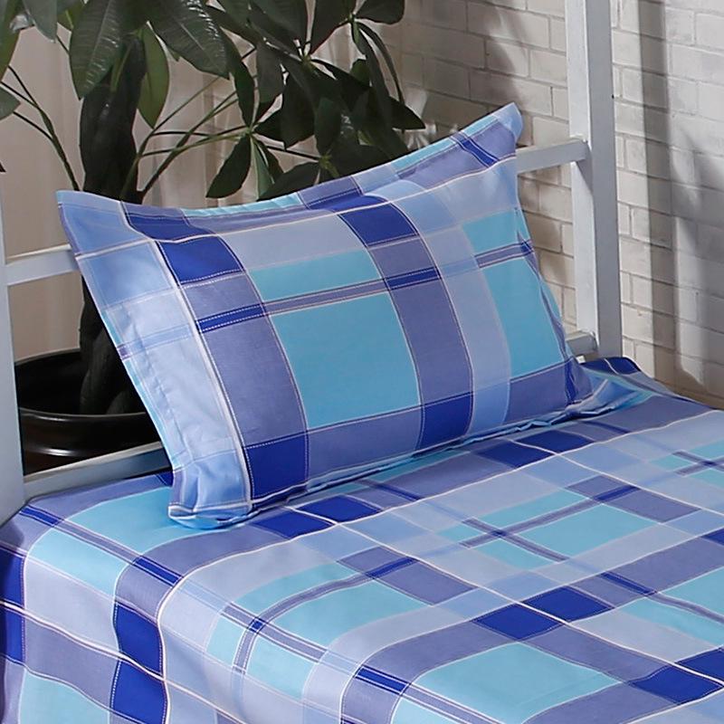 Thickened Large Pure Cotton Pillowcase for Single Dormitory Pillow 48cm x 74cm