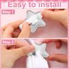 Silver Stars Headset Accessories Gaming Headphones Attachment With Unique Style Gamer Gift for Women Girl