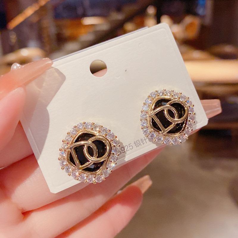 Cercei Rotunzi Noi Populari Placati cu Aur Real de 14K Pentru Femei Fete Bijuterii cu Zirconiu Aaa Ac Stud Petrecere Cadou Fin