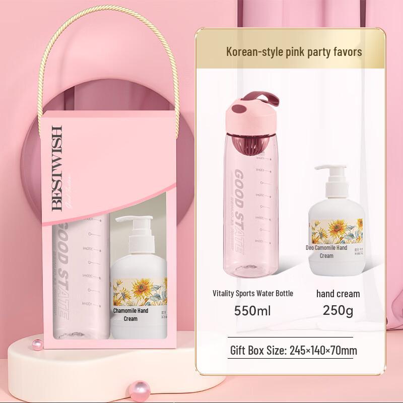 Women s Day Water Bottle & Hand Cream Gift Set