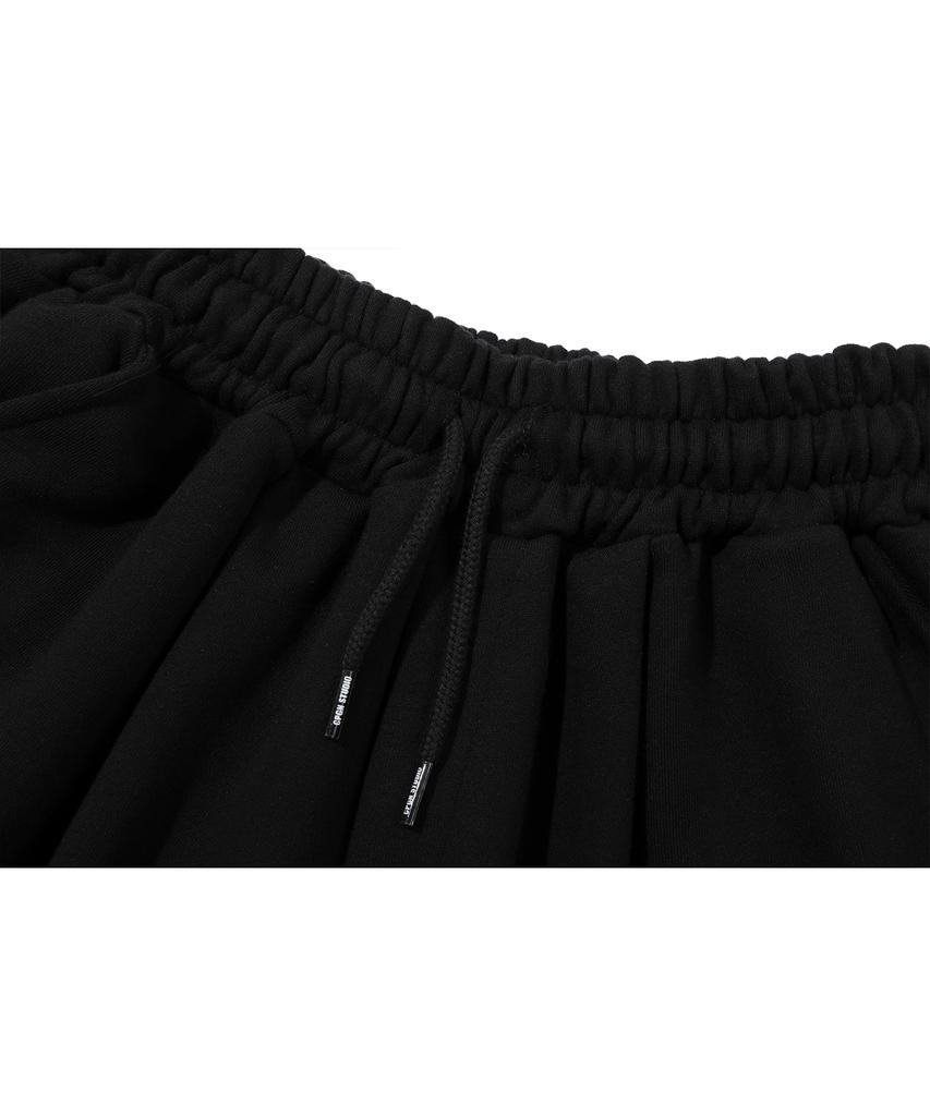 CPGN STUDIO Bermuda Three-Tuck Balloon Sweatpants Black