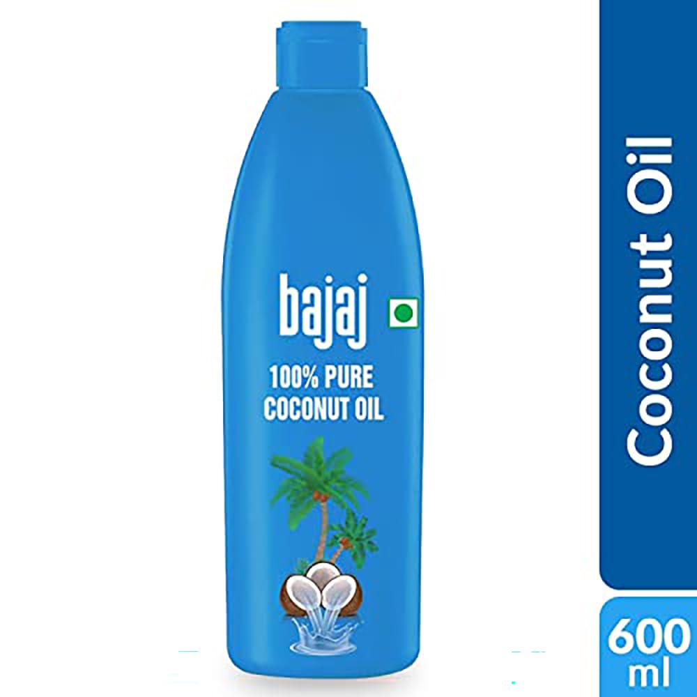 BAJAJ 100% Pure Coconut Oil 900ml Pack Of 1 Premium Edible Grade Natural Coconut Oil