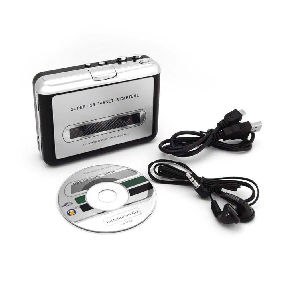 

Cassette tape MP3 conversion player Easily save cassette music to your computer Radio cassette player converter Cassette player with MP3 conversion