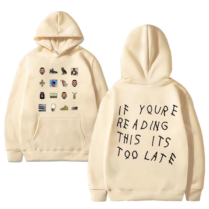 Hot Rapper Drake Music Album Graphic Hoodie Men Women New Hip Hop Vintage Streetwear Unisex Loose Fleece Long Sleeve Sweatshirts