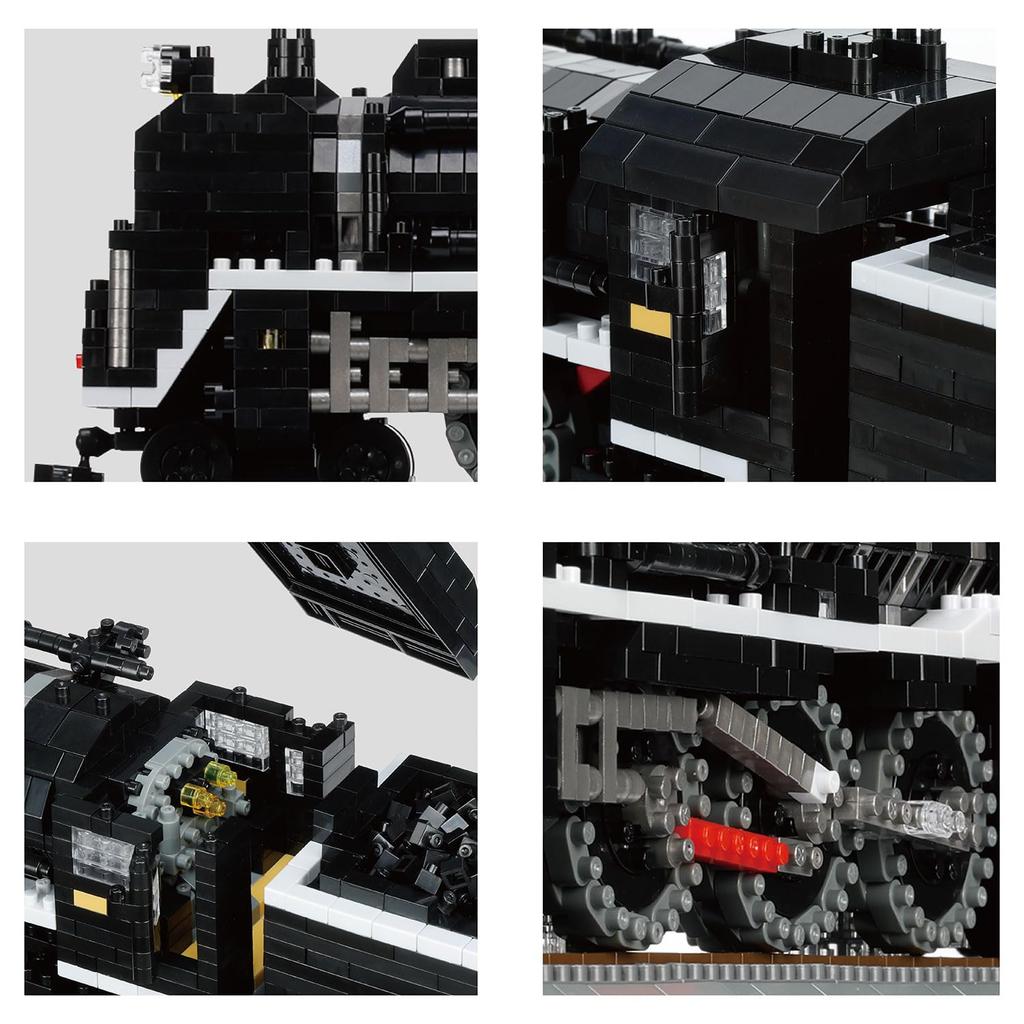 Kawada Nanoblock Steam Locomotive Deluxe Edition 7 x 42 x 21 Ages 12 and Interior Hobby NB-062, cm, Up,
