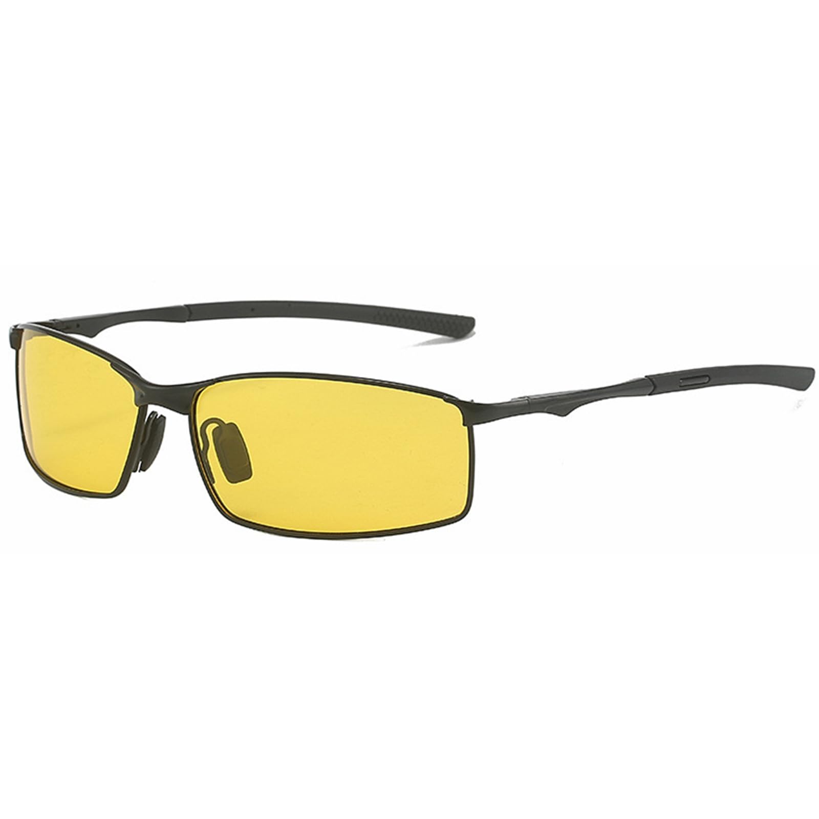 

Солнцезащитные очки для ночного вождения Luckinsell для мужчин, защита UV400, солнцезащитные очки для ночного спорта, ультралегкие, для улицы, для использования днем и ночью, желтые линзы