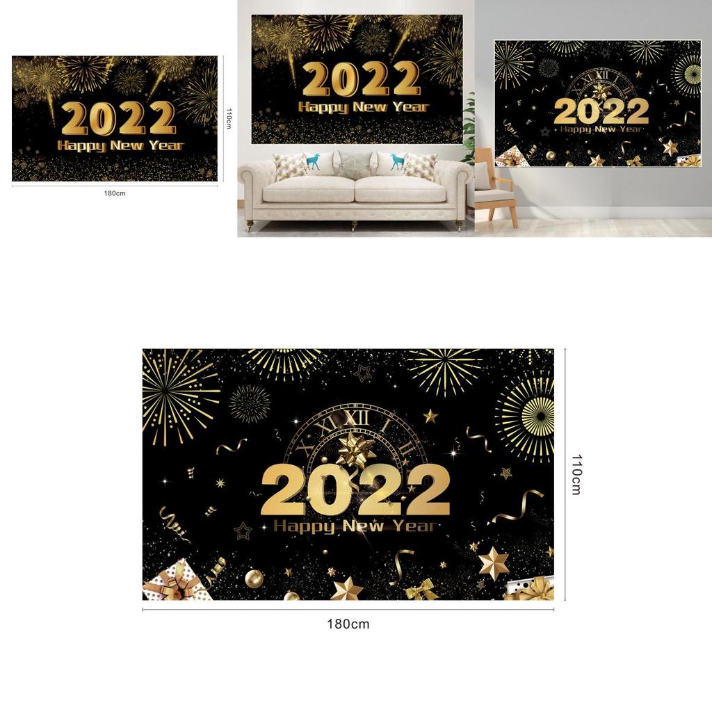 Glamorous Happy New Year 2022 Party Supplies Banner Perfect For Celebrating In Style