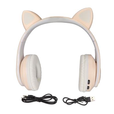 Svietiace mačacie uši Bluetooth slúchadlá Basy Skladacie Bezdrôtové Náhlavné slúchadlá Dýchajúce svetlo Headset
