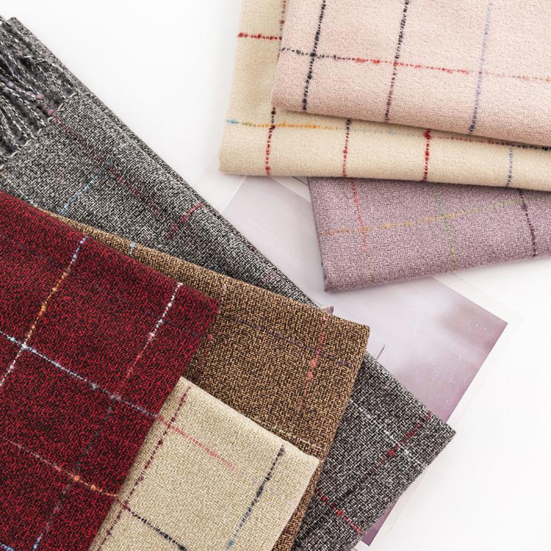 Winter Plaid Scarf Women'S Korean Version Commuting Cold Resistant Scarf Elongated Elegant Warm Shawl Plaid Scarf