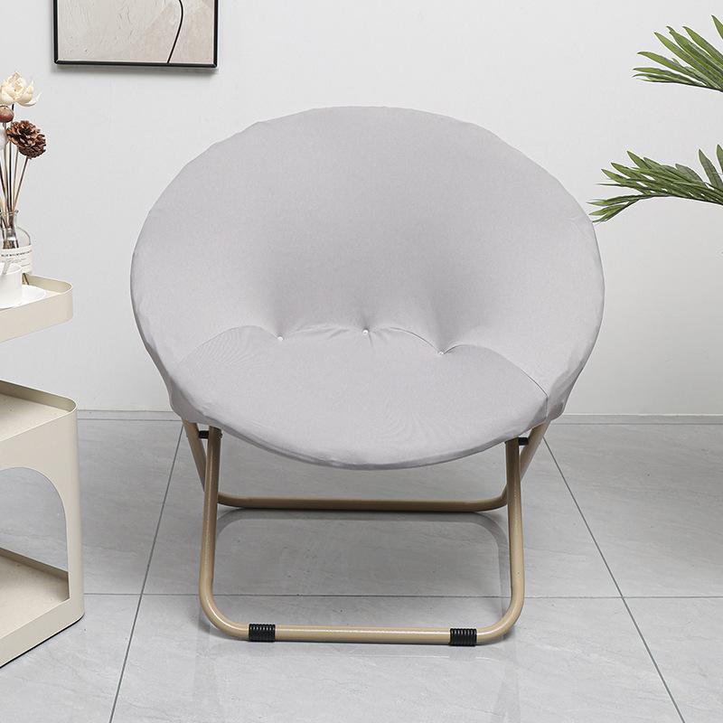 NEW Solid Color Saucer Chair Cover Spandex Protector Round Recliner Slipcover Polyester Removable Washable Moon Chair Cover