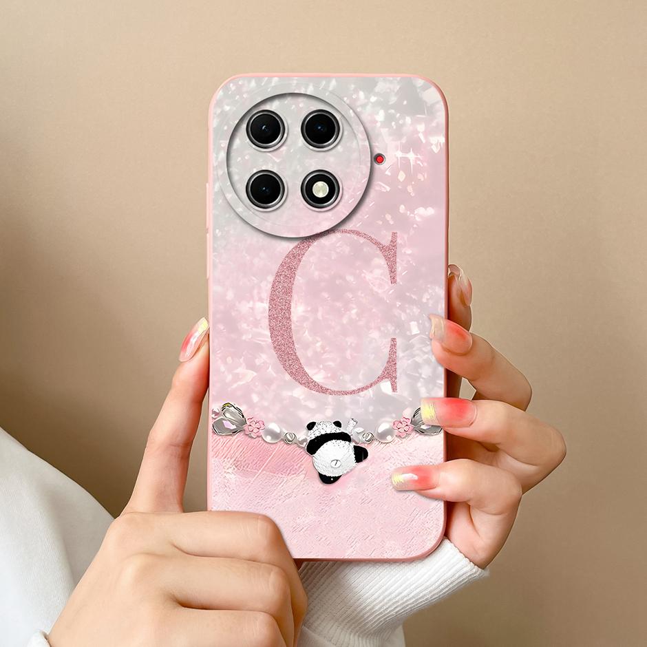 Case For Tecno Camon 30S Pro Cute Panda 26 Letters Silicone Soft TPU Back Cover For TecnoCamon30S Fanda TecnoCamon 30SPro Bumper
