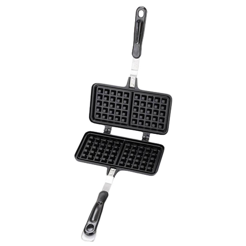 Nonstick Waffle Mold Portable Waffle Pan Non Stick Double Sided Waffle Mold Double Sided Waffle Baking Tray Kitchen Tool