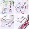 Flat Round Glass Beads Transparent Faceted Glass Spacers Colorful Coin Beads Crystal Loose Beads for Jewelry Making DIY Bracelet