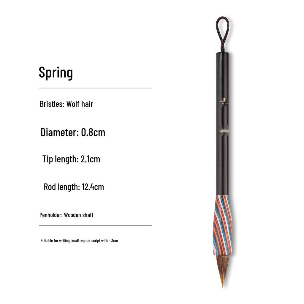 Purple Wolf Bristle Chicken Spur Brush Pen for Calligraphy and Sutras