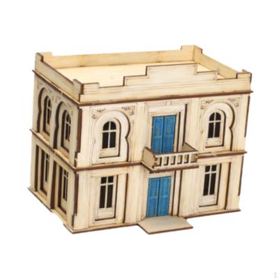 1/72 Wooden Architecture Kits Brain Teaser 3D Puzzle Unique Crafts House Model for