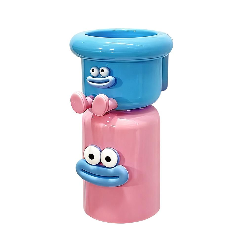 Magnetic Toothbrush Cup Punch-Free Home Storage Toothbrush Holder Wall Mounted Upside Down Toothbrush Holder