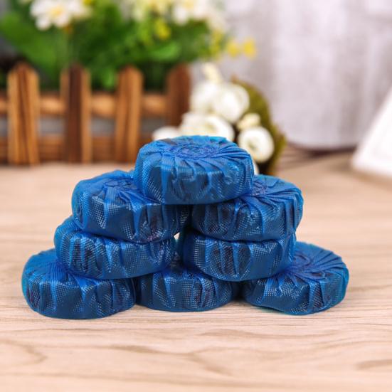 10 st Automatiskt Blekmedel Toalettskål Tank Fläckborttagare Blå Hem Rengöringsmedel Rea Varor