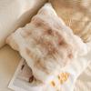 30x50/45x45CM Cute Sheep Throw Pillow Cover Simple Brown Cartoon Stamping Waist Cushion Cover Decor Home Decorative Pillowcase