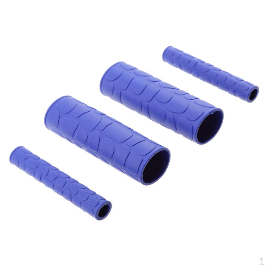 1 Motorcycle Rubber Hand Grips Handle Bar With Brake Sleeve